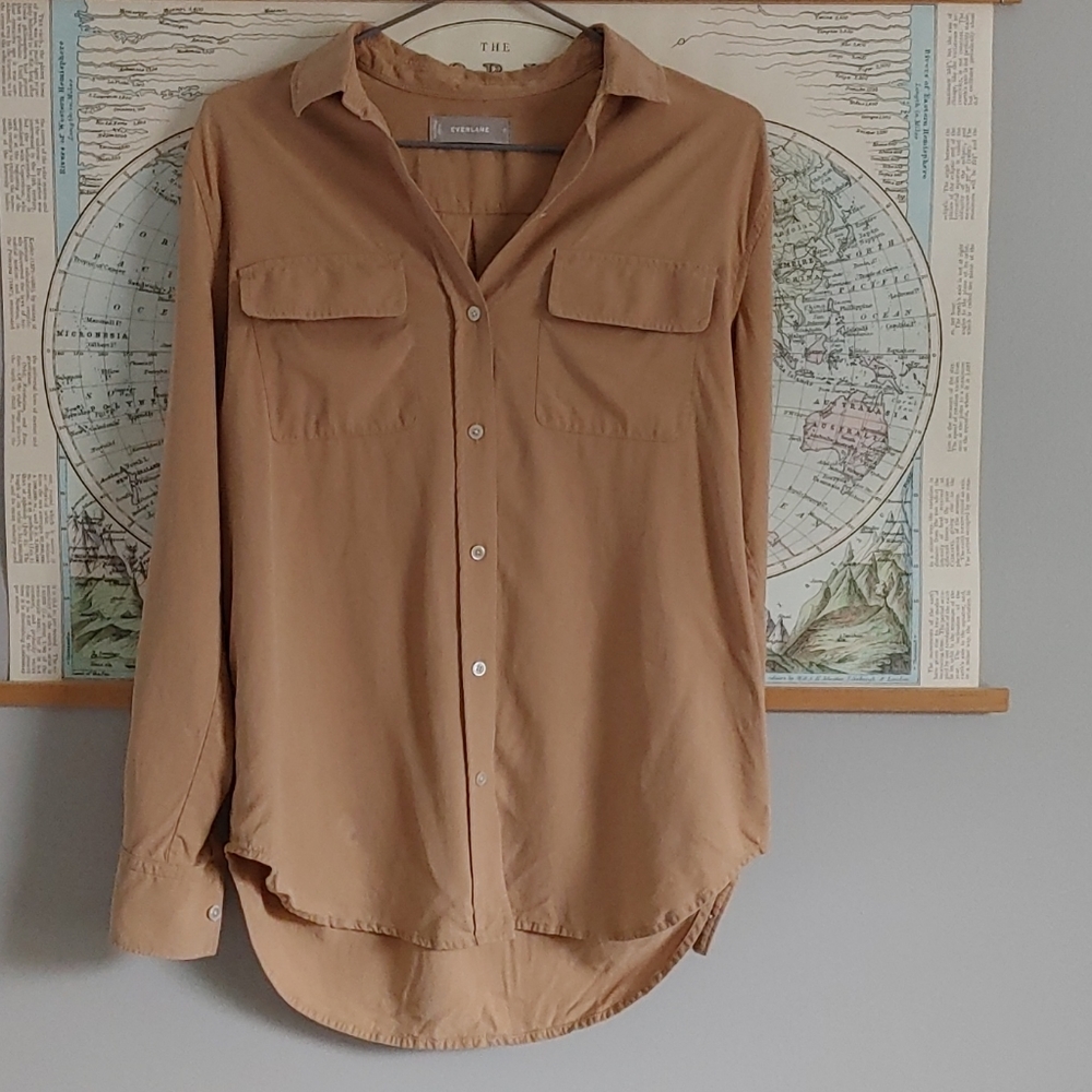 Everlane washable silk relaxed shirt